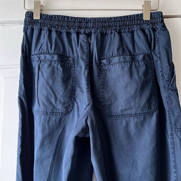 Fat Face Lyme Tencel Cuffed Pants - Navy - Sz 4 - Picture 7 of 8